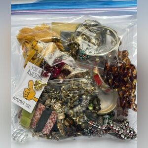 2.3 POUND Broken Jewelry Bag for CRAFT ART DIY UPCYCLING Projects Recycle Reuse